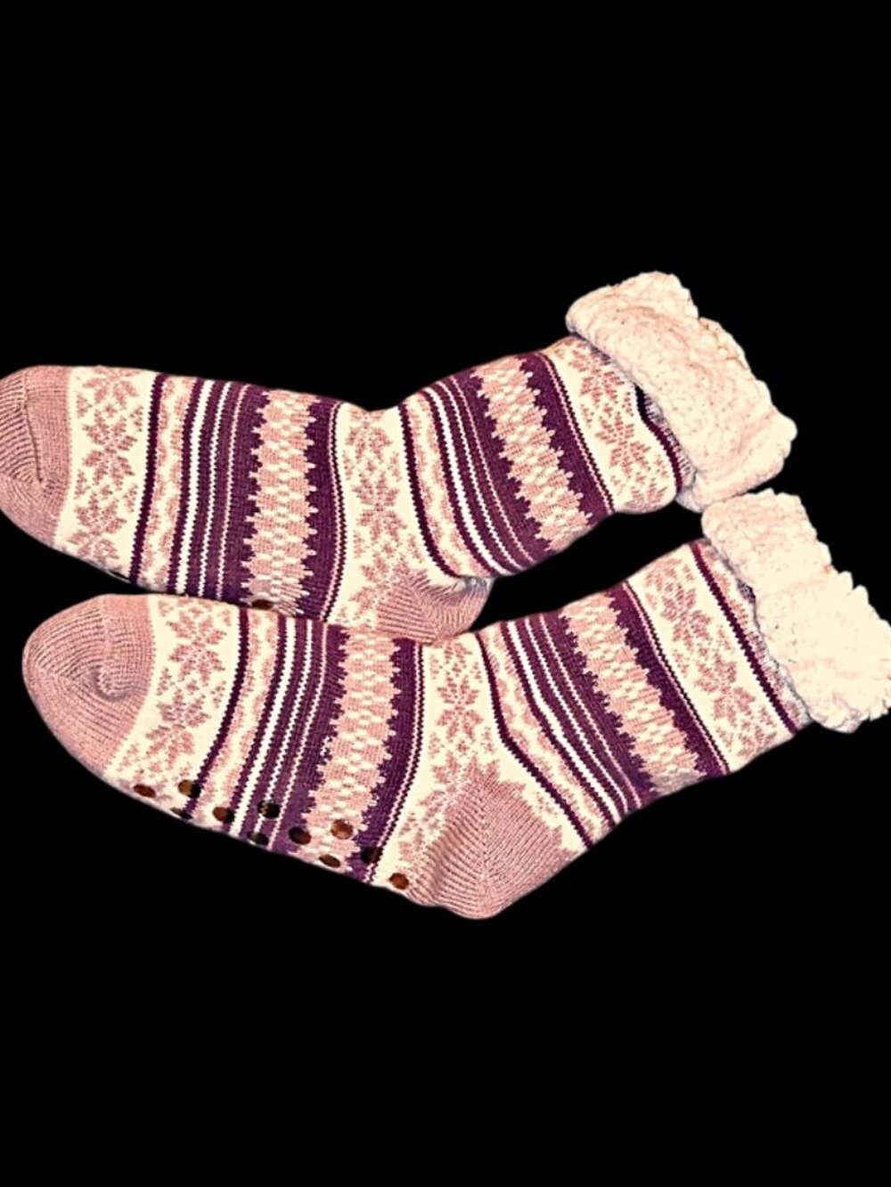 Heavy Winter Socks with Non Slip Dots on Bottom